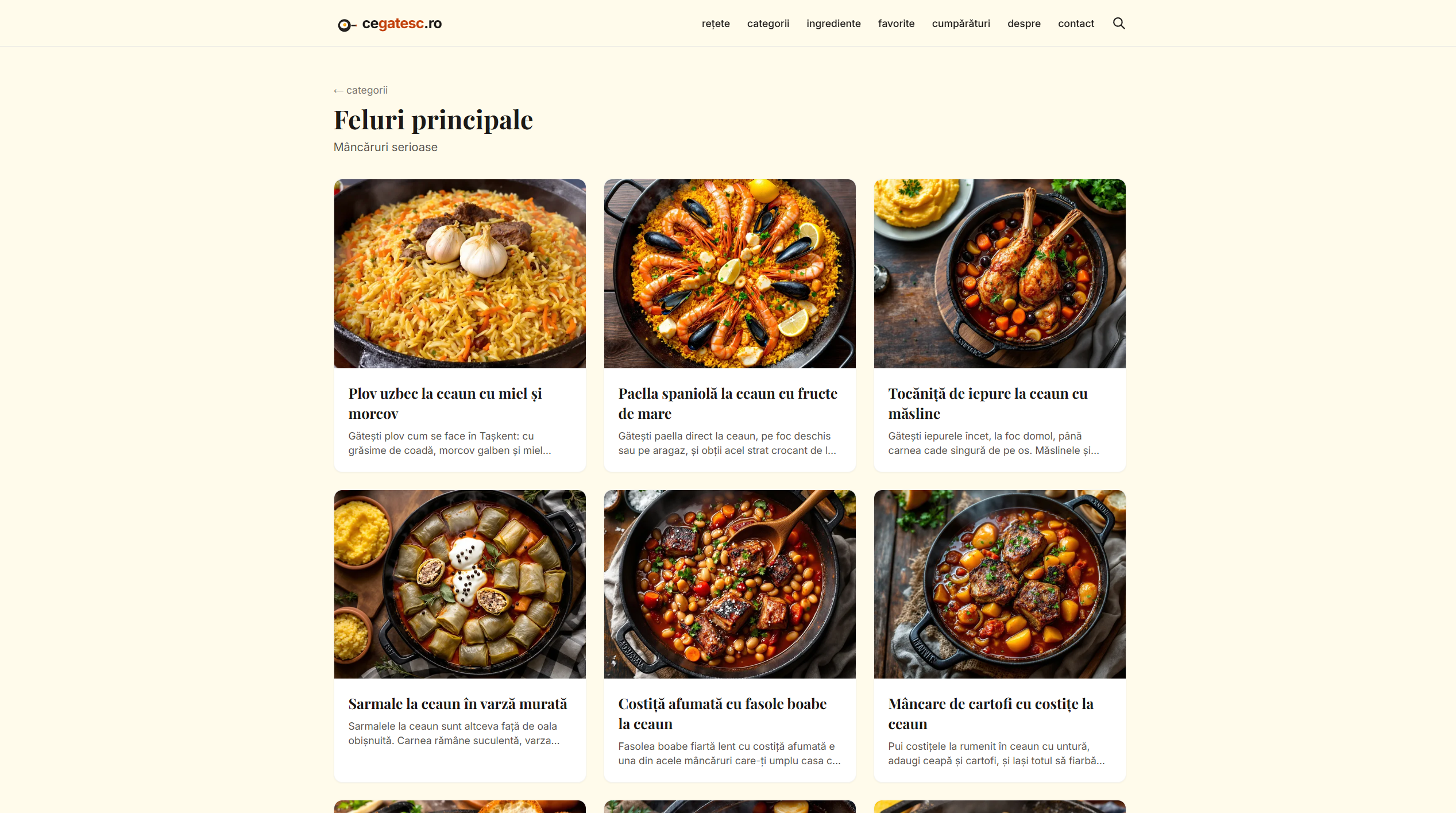 Cegatesc.ro — AI-Powered Recipe Platform