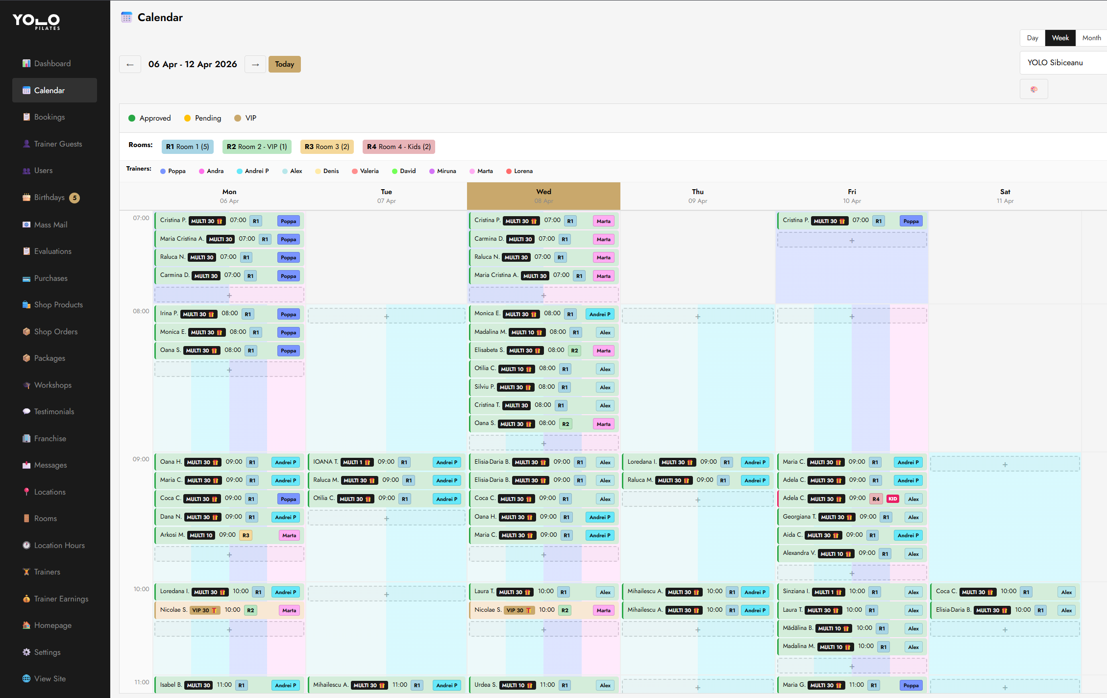 Fitness Booking System