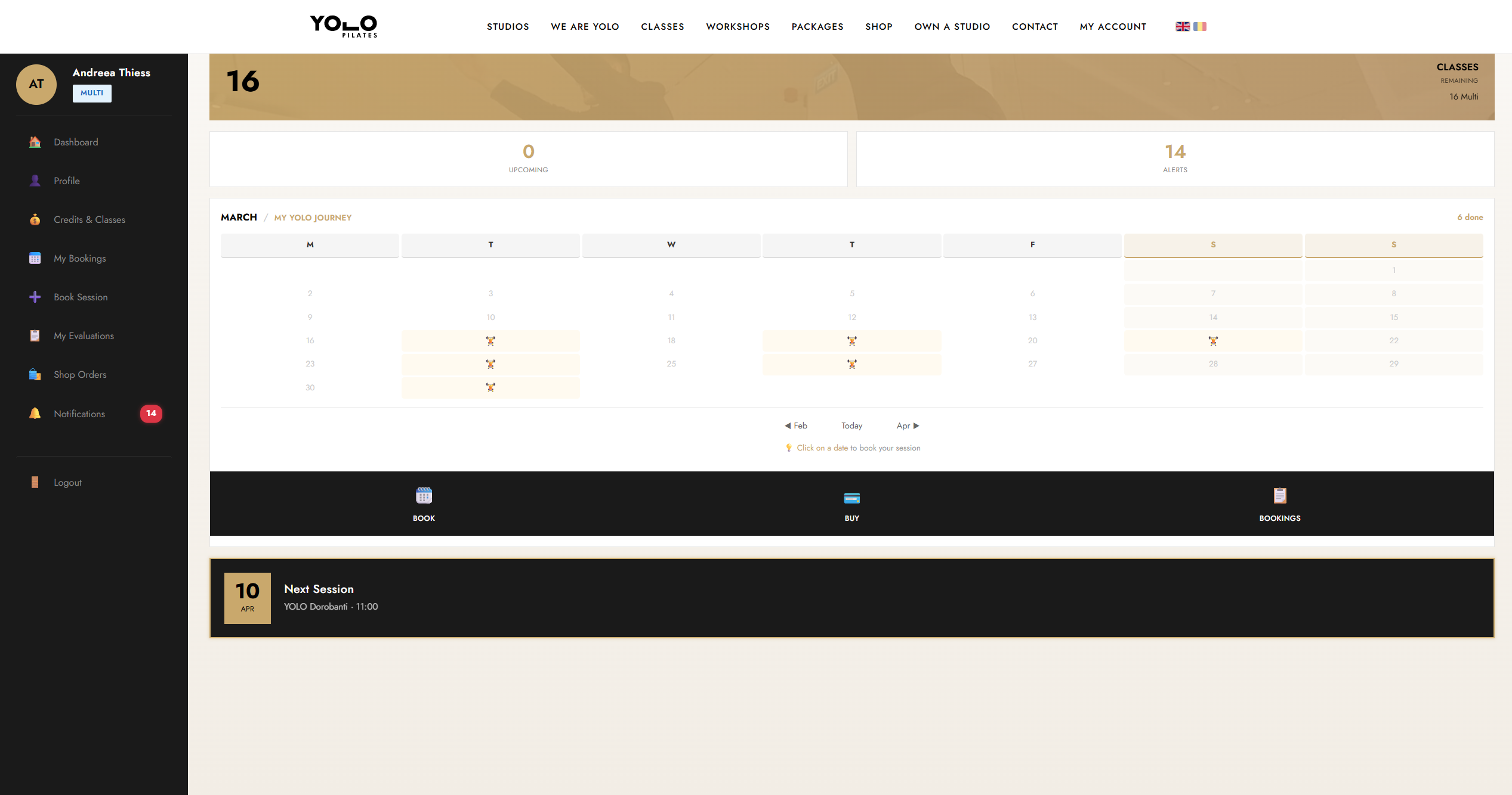 Fitness Booking System