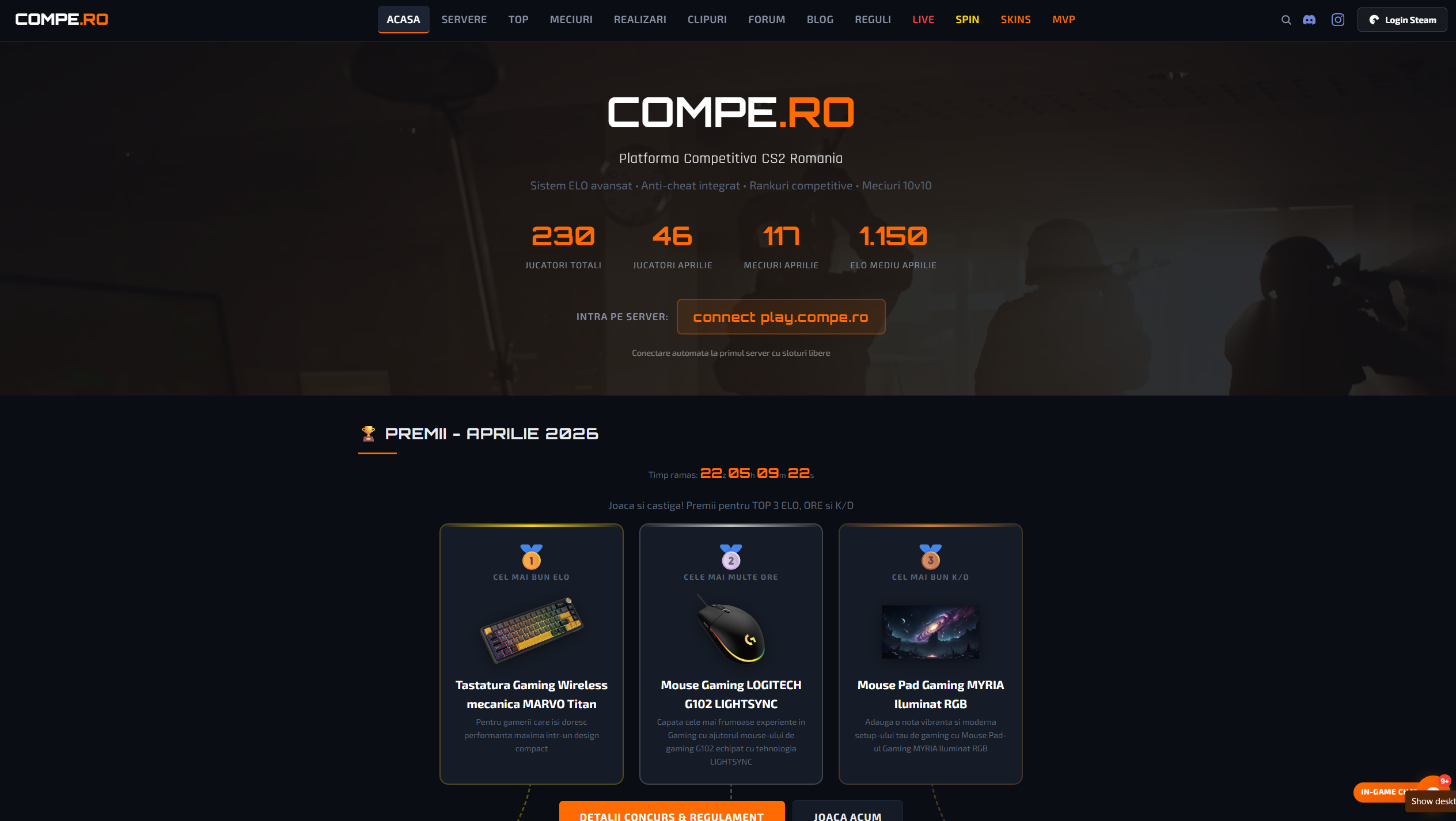 Game Server Counter-Strike Competitive Romania